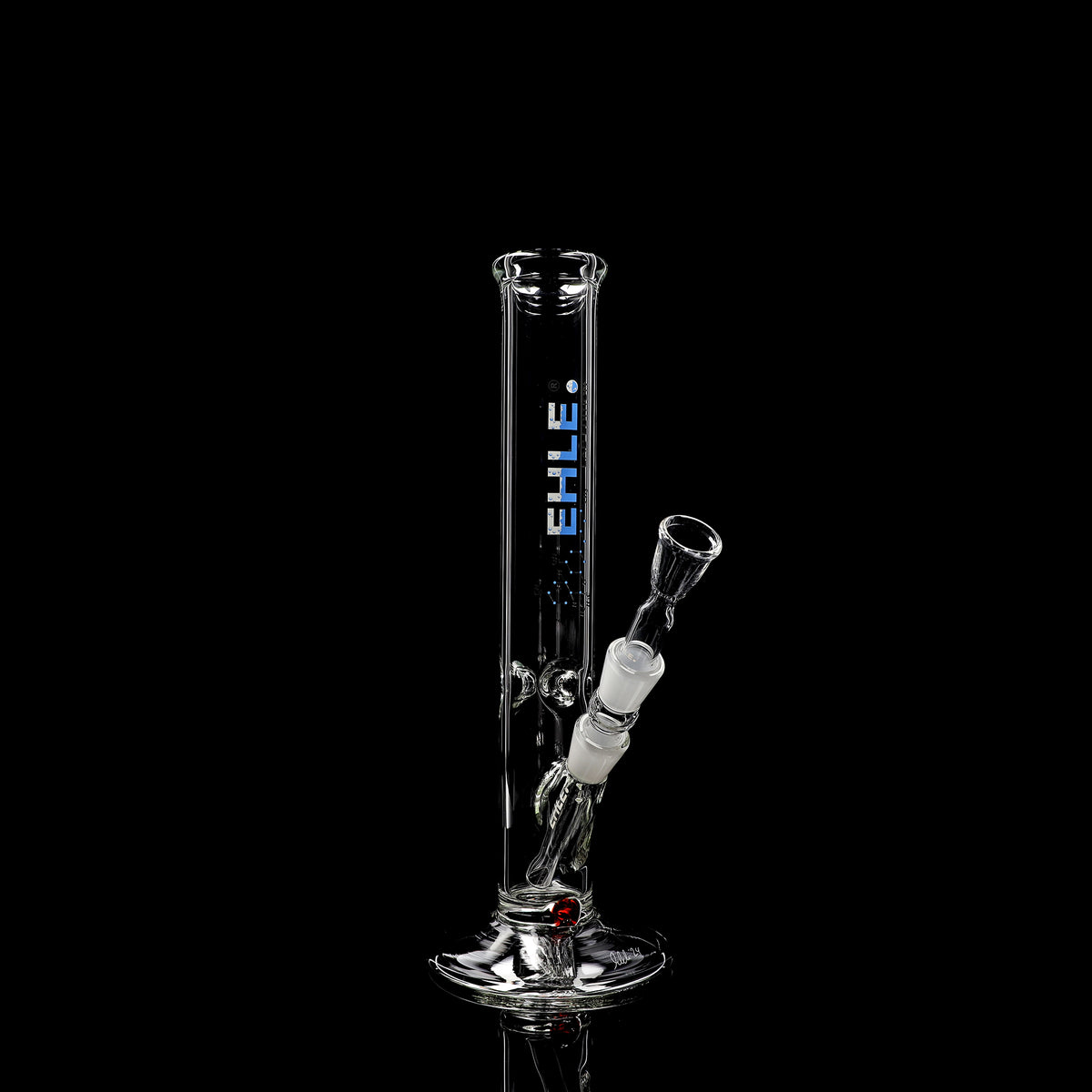 Rundfuss-Bong 5mm mit Eis - 37cm (NS 18)