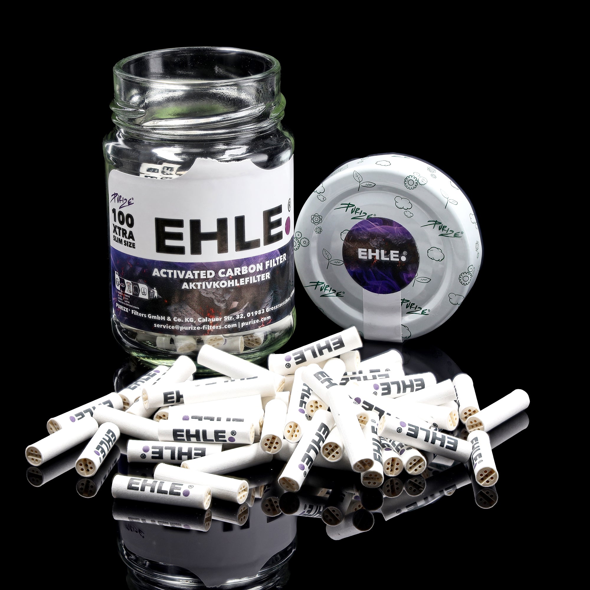 EHLE. x Purize Aktivkohlefilter Glas (100 St.)