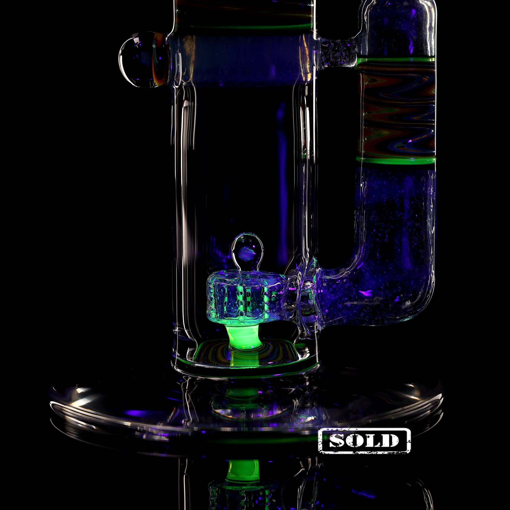 Collab Bong EHLE x mah "Perc Fire Water"