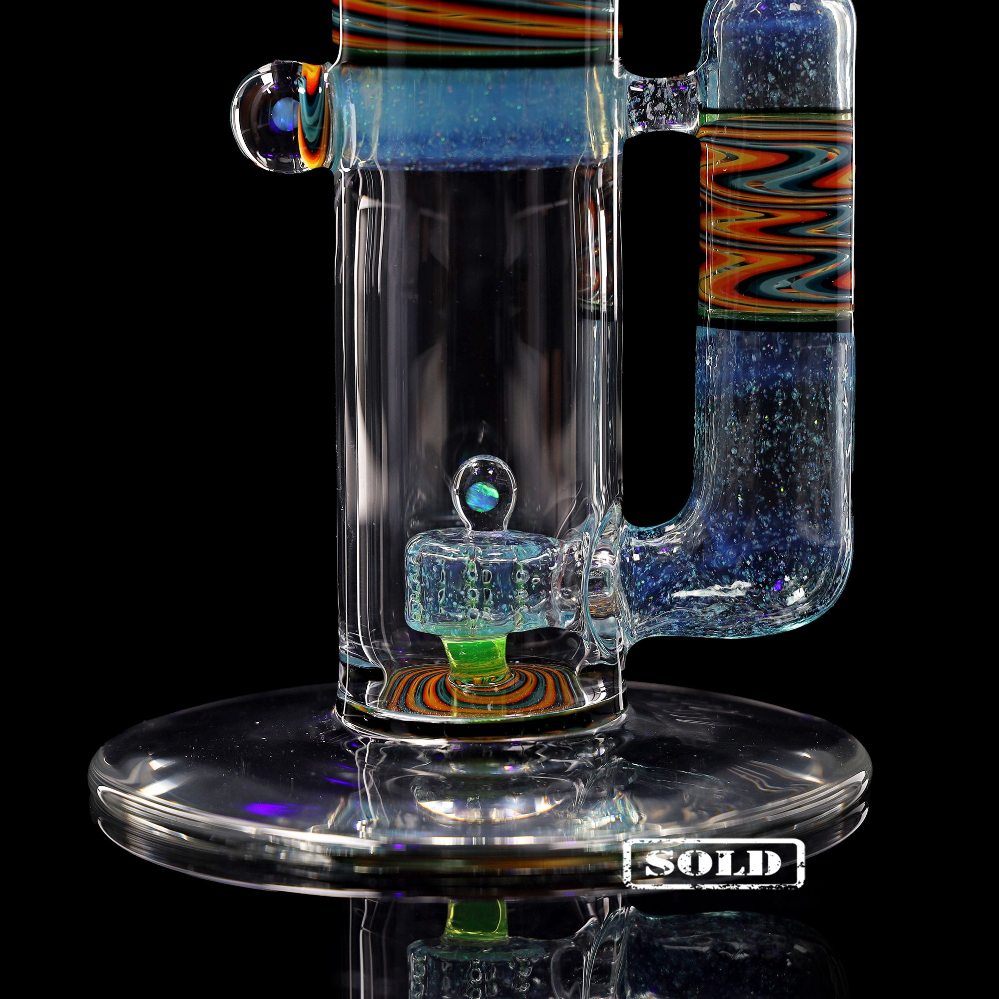 Collab Bong EHLE x mah "Perc Fire Water"