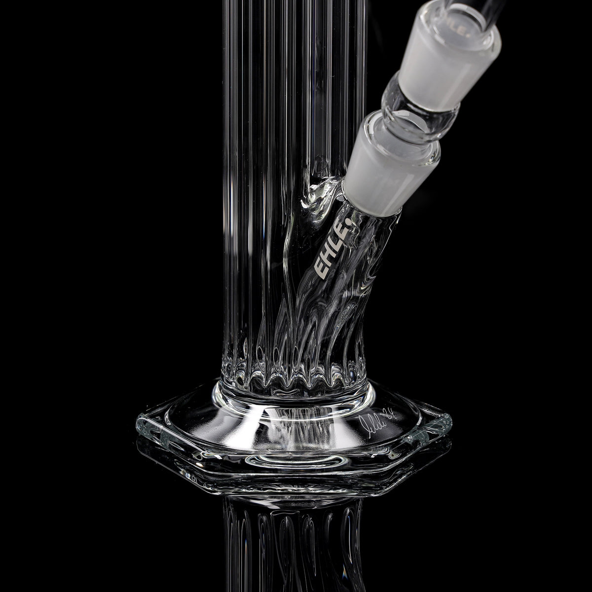 Rippenrohrbong 6-Kantfuss 37cm (NS 18)