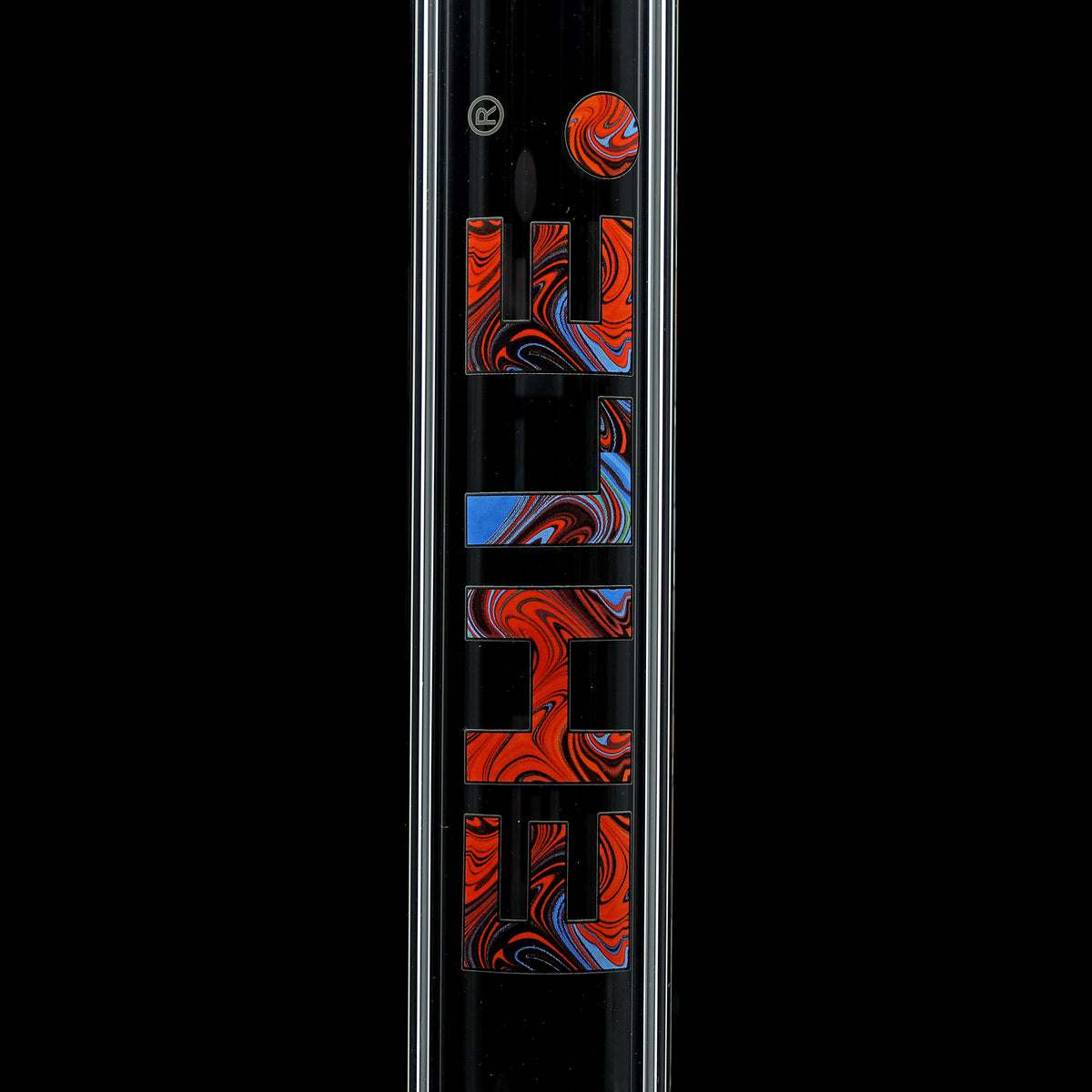Rundfuss-Bong 5mm mit Eis - 45cm (NS 18)