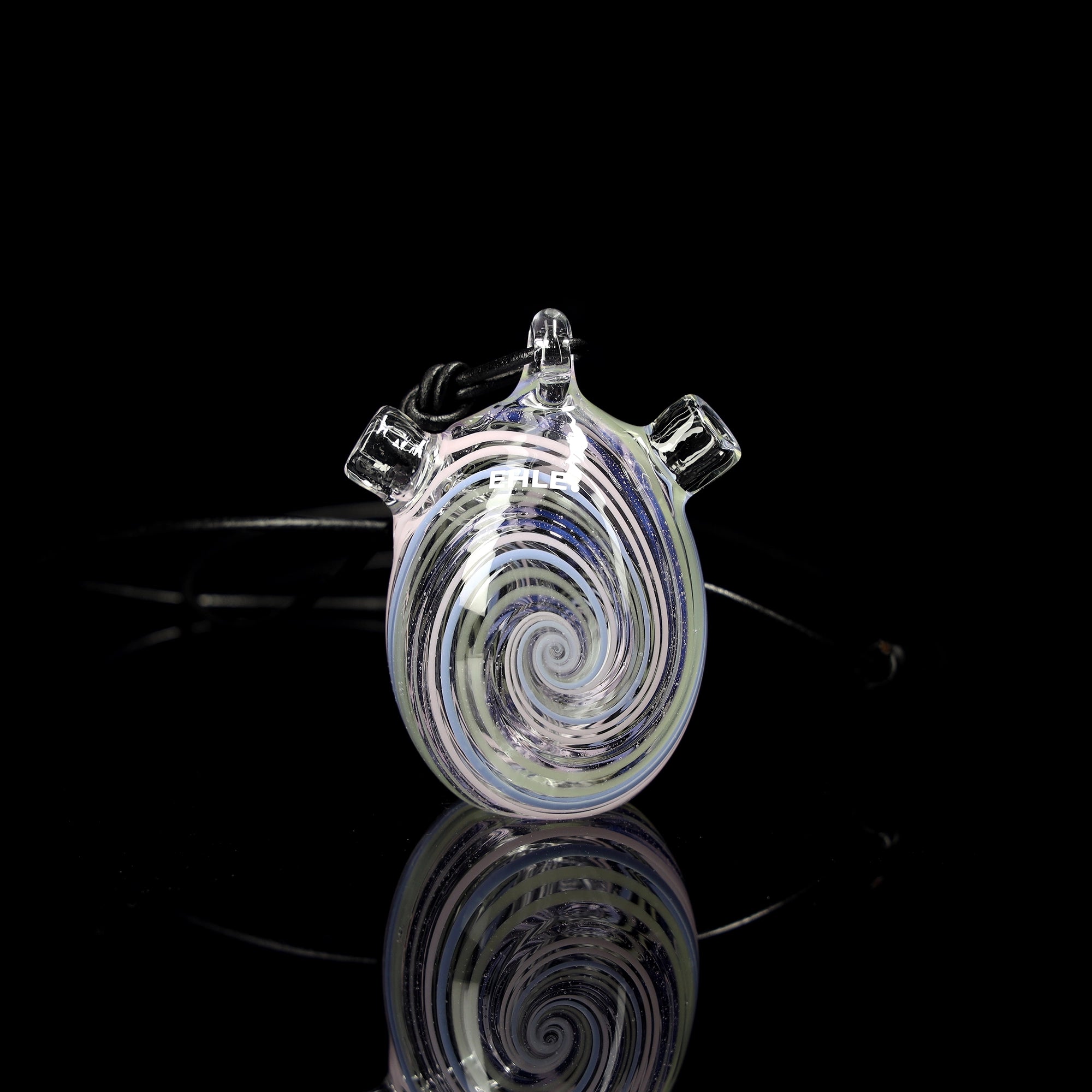 Smoke egg with color swirl