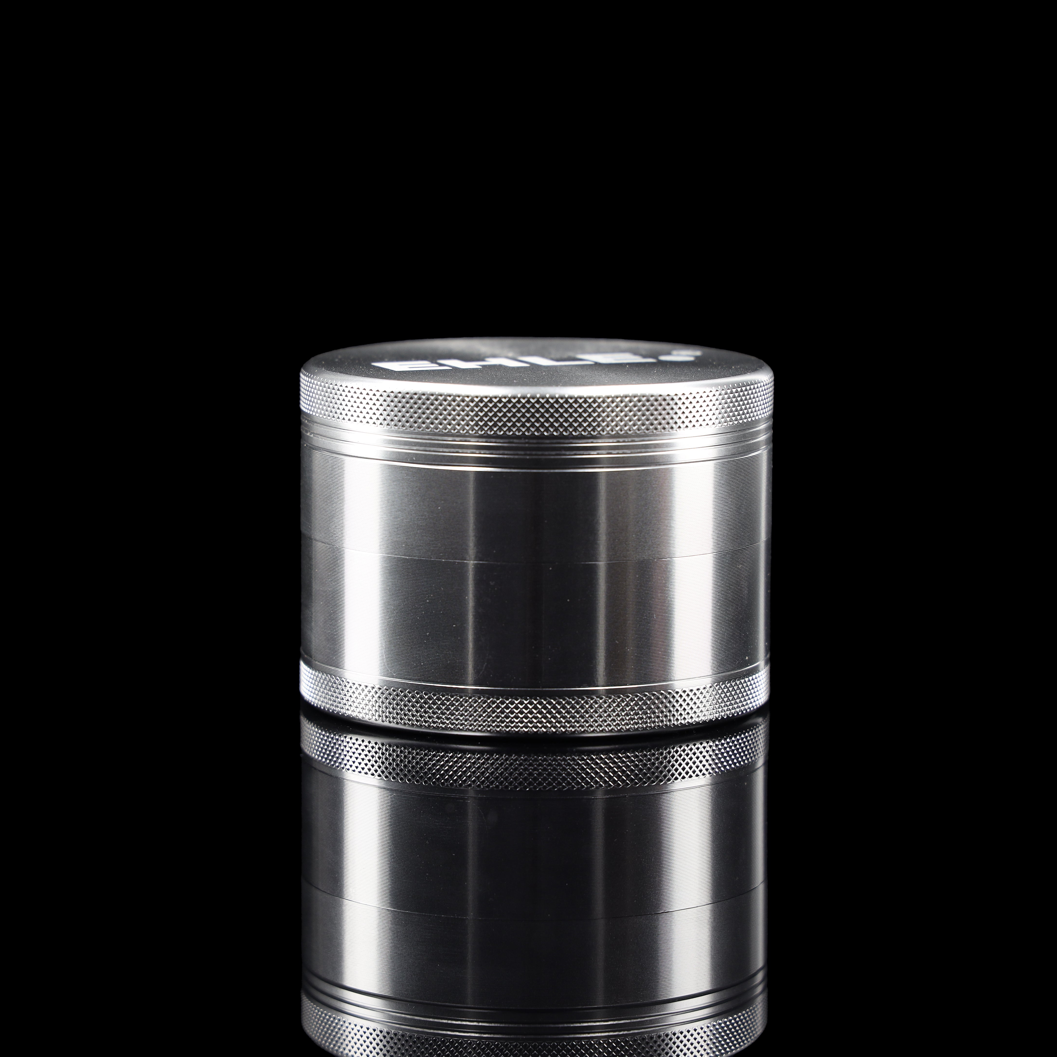 EHLE. Aluminium Grinder 75mm Silber - 4-teilig mit Pollensieb