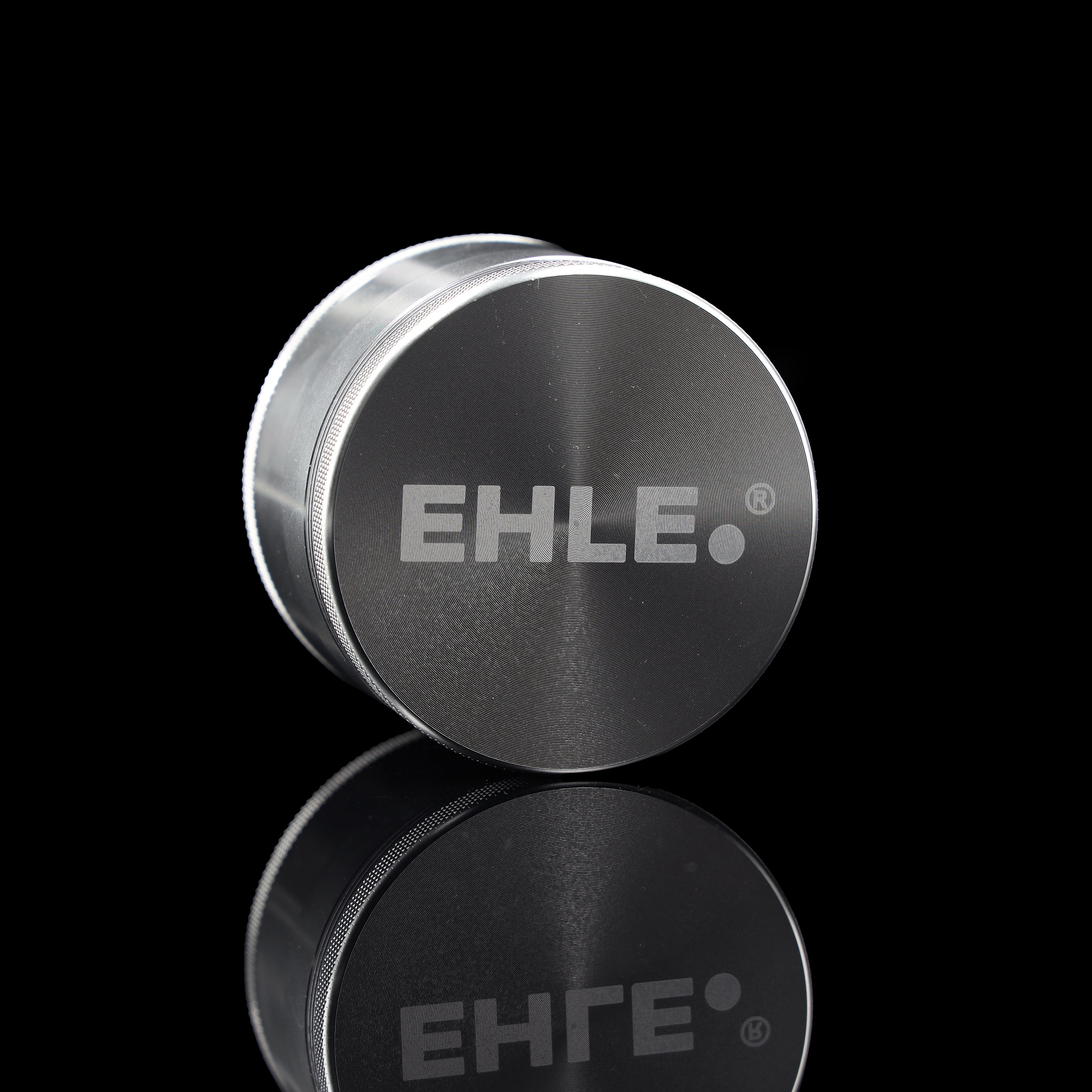 EHLE. Aluminium Grinder 75mm Silber - 4-teilig mit Pollensieb
