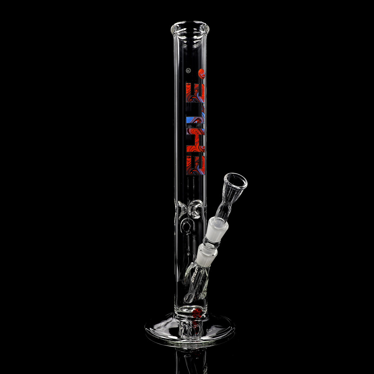 Rundfuss-Bong 5mm mit Eis - 45cm (NS 18)