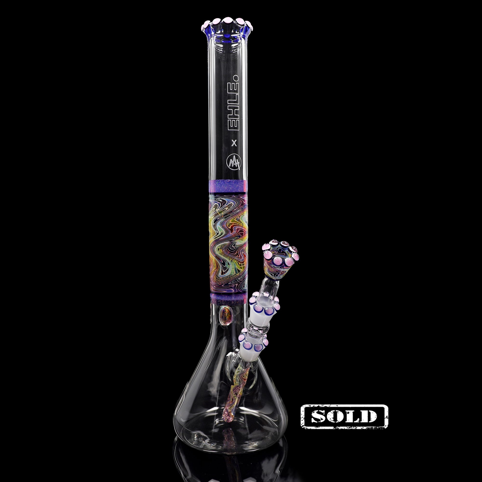 Collab Bong EHLE x mah "Crushed Opal"