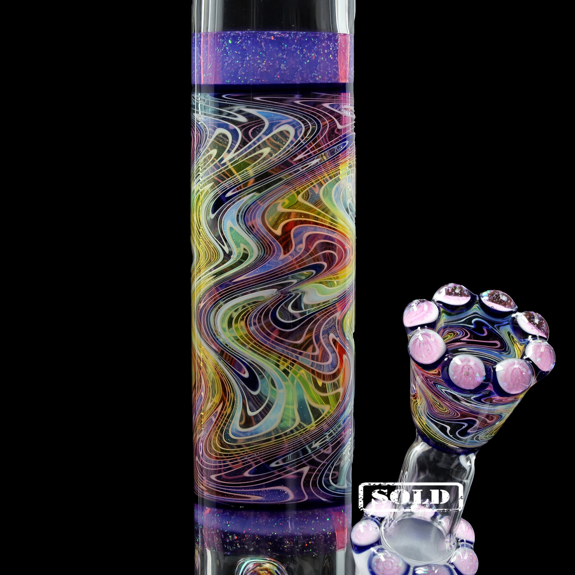 Collab Bong EHLE x mah "Crushed Opal"
