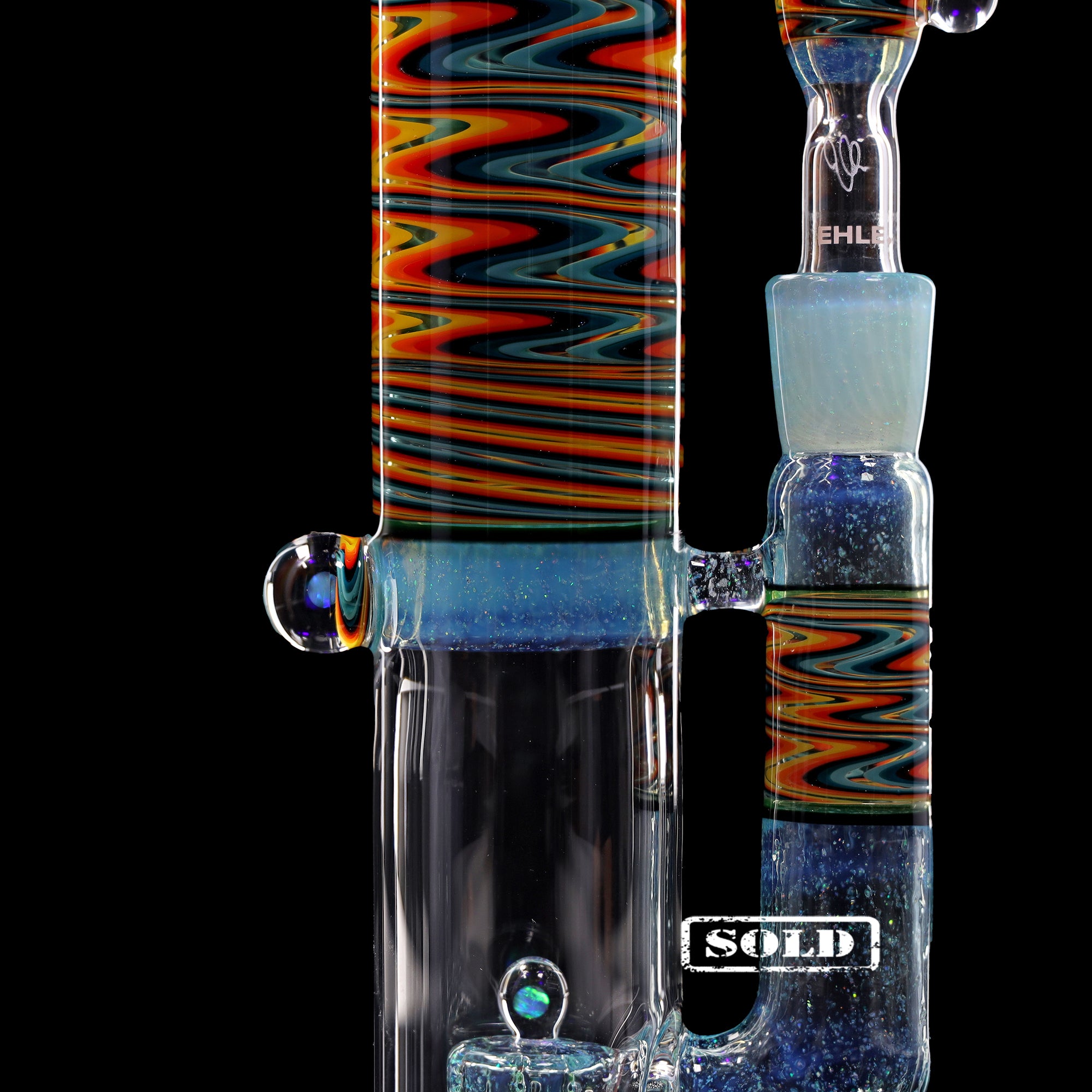 Collab Bong EHLE x mah "Perc Fire Water"
