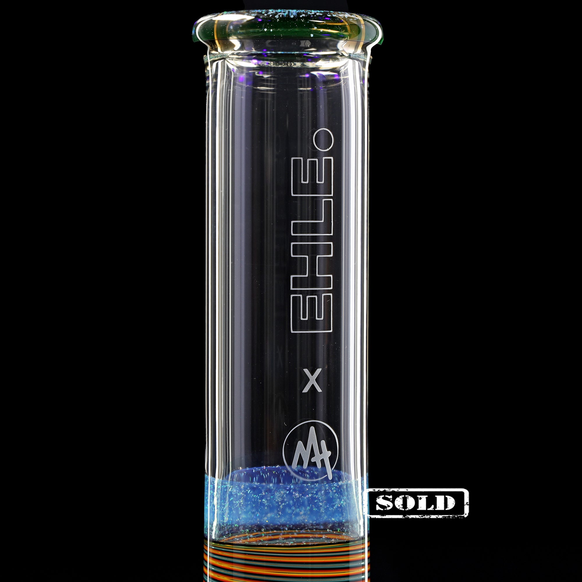 Collab Bong EHLE x mah "Perc Fire Water"