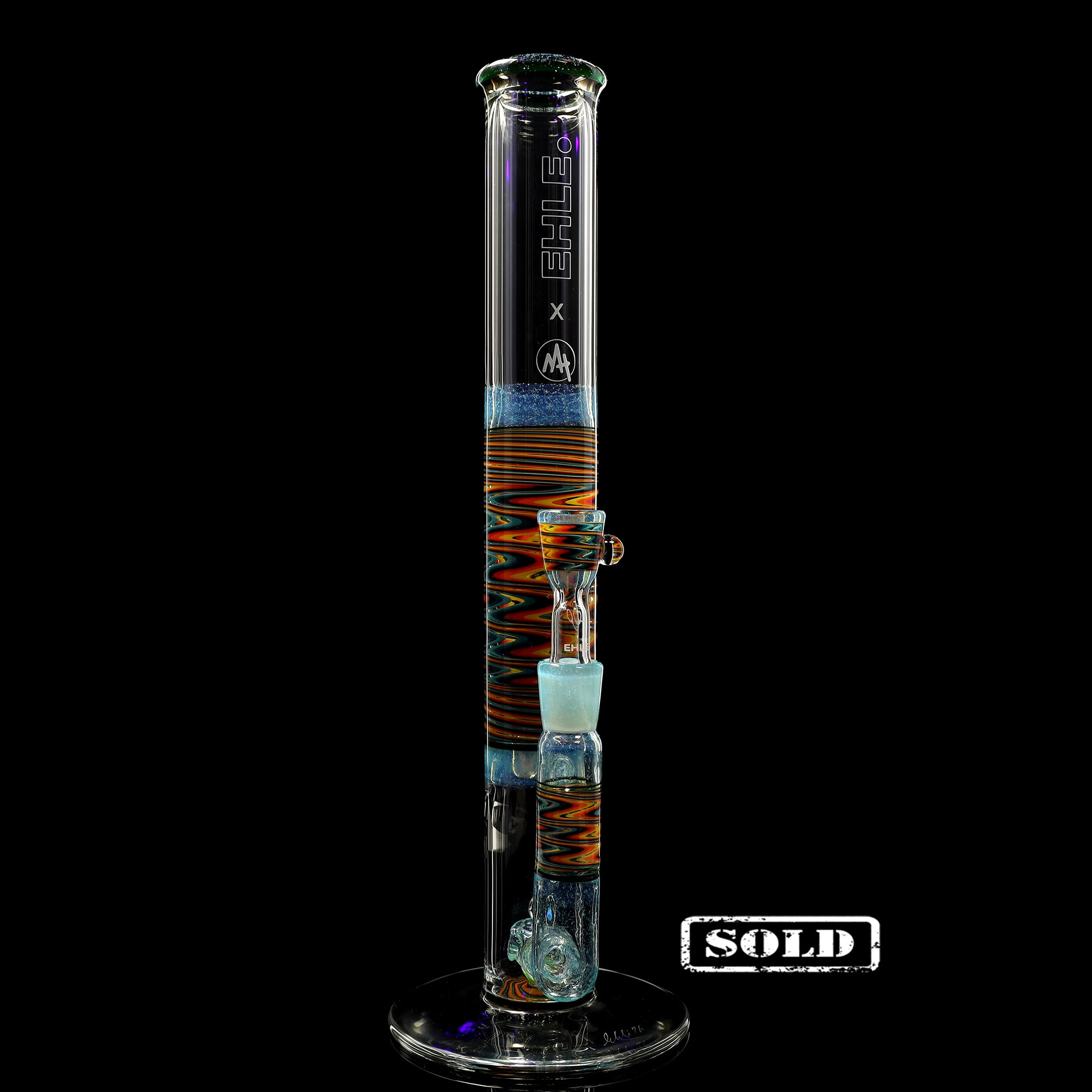 Collab Bong EHLE x mah "Perc Fire Water"