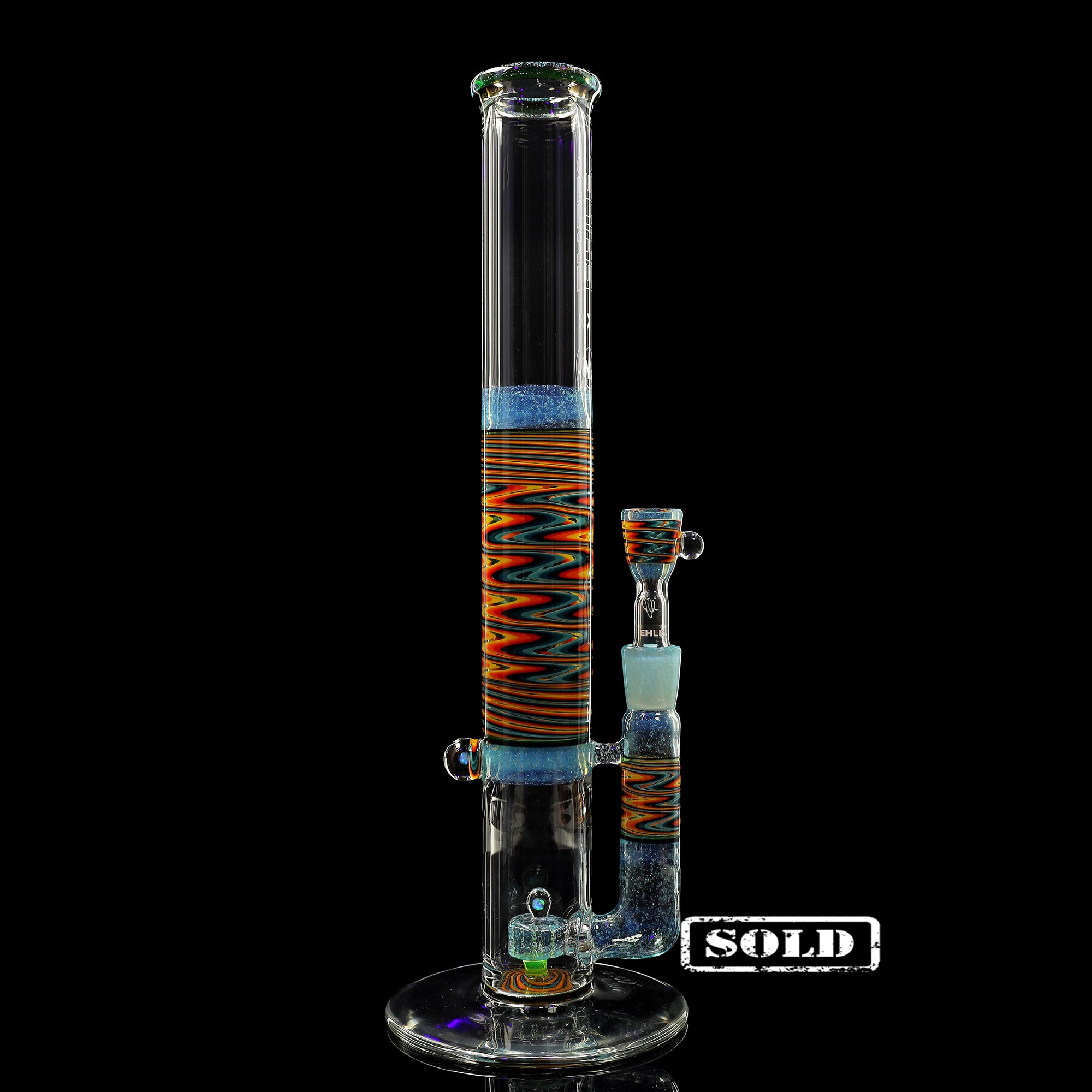 Collab Bong EHLE x mah "Perc Fire Water"