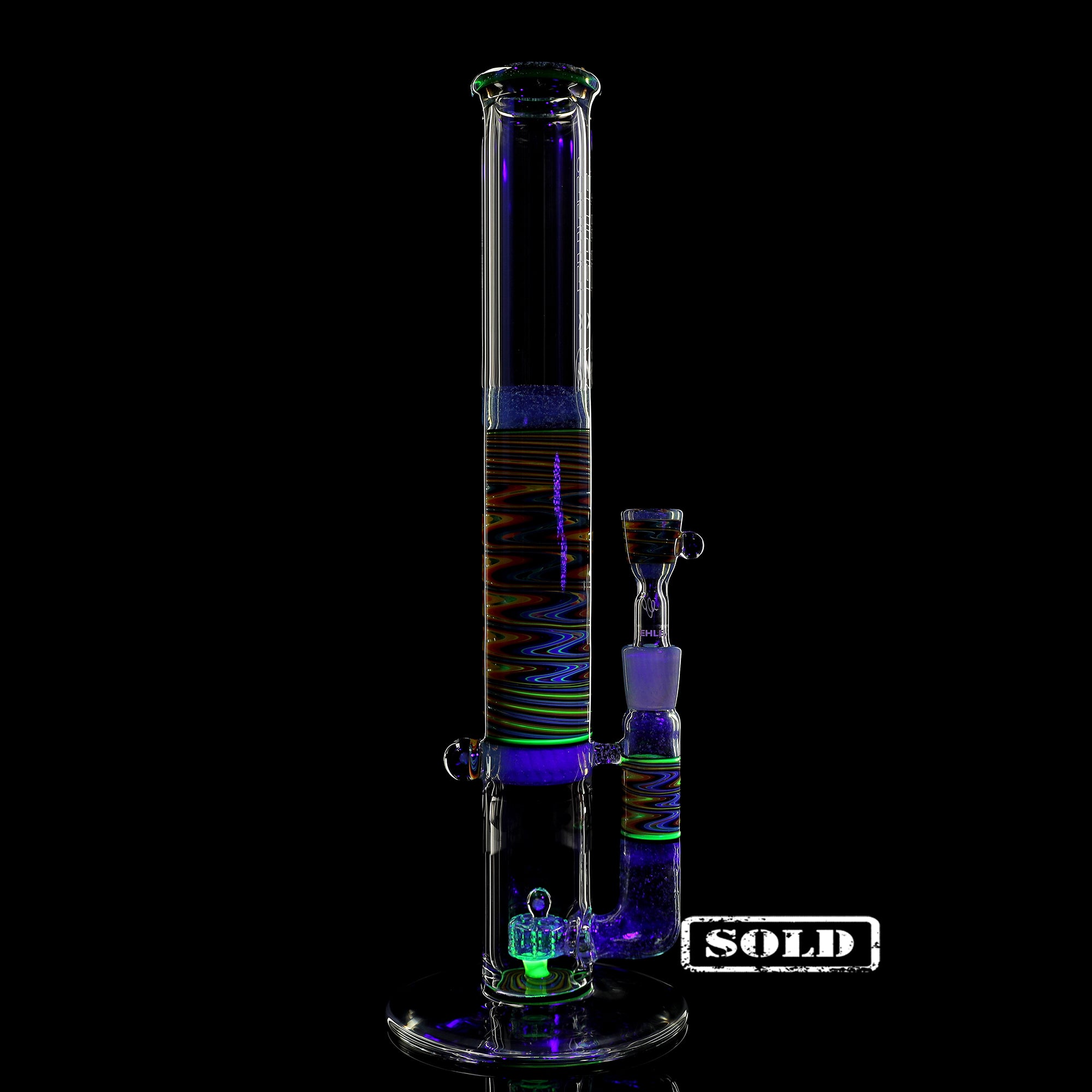 Collab Bong EHLE x mah "Perc Fire Water"