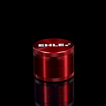 Grinder in alluminio EHLE. 63mm Rosso – 4 pezzi con setaccio per polline