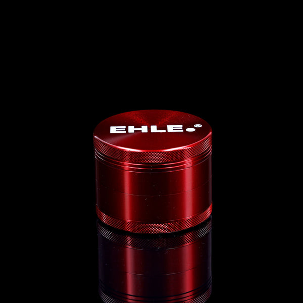 EHLE. Aluminium Grinder 63mm Rot – 4-teilig mit Pollensieb | EHLE.