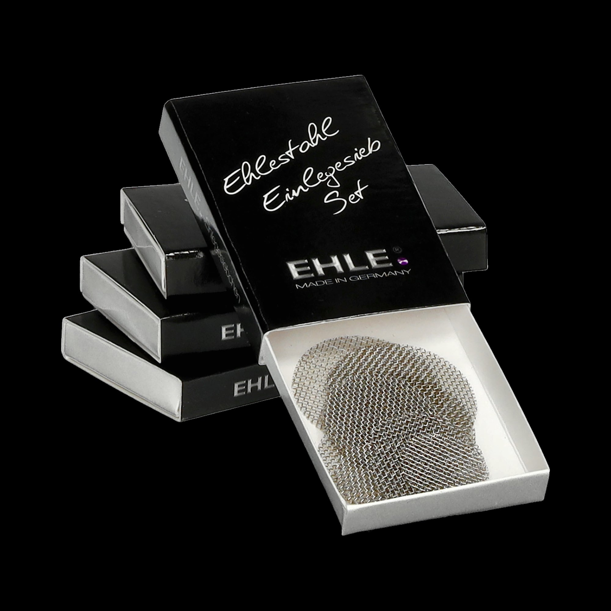 EHLE. Edelstahl - Einlegesieb Set , je 3 x  15mm + 20mm + 25mm Ø