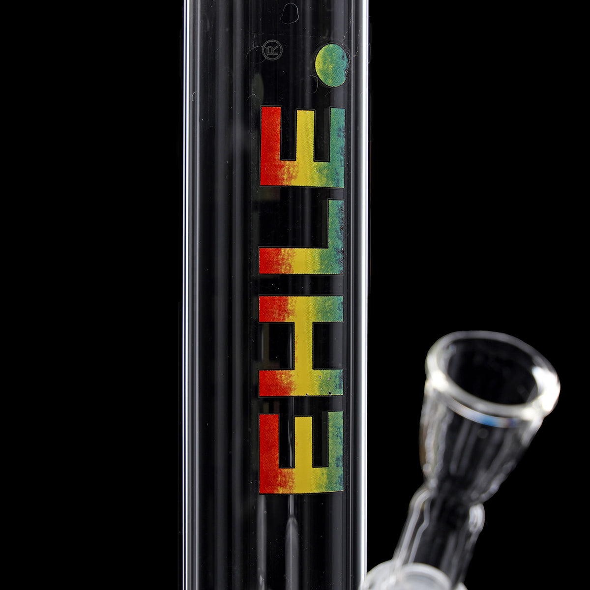 Zylinderbong 500 ml mit Eiskerben - Kugel (NS 14)