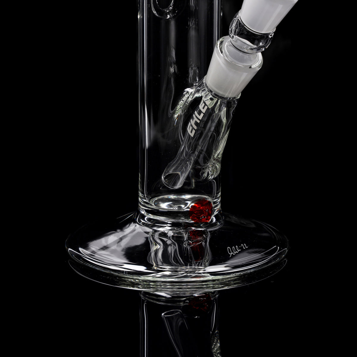 Rundfuss-Bong 5mm mit Eis - 45cm (NS 18)