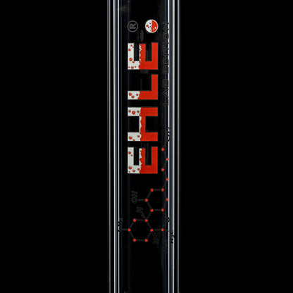 Rundfuss-Bong 7mm mit Eis - 45cm - NS 18.8