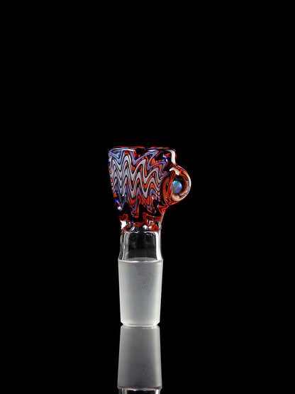 Köpfchen Ehle x mah: "Reticello Rainbow" + Holzständer