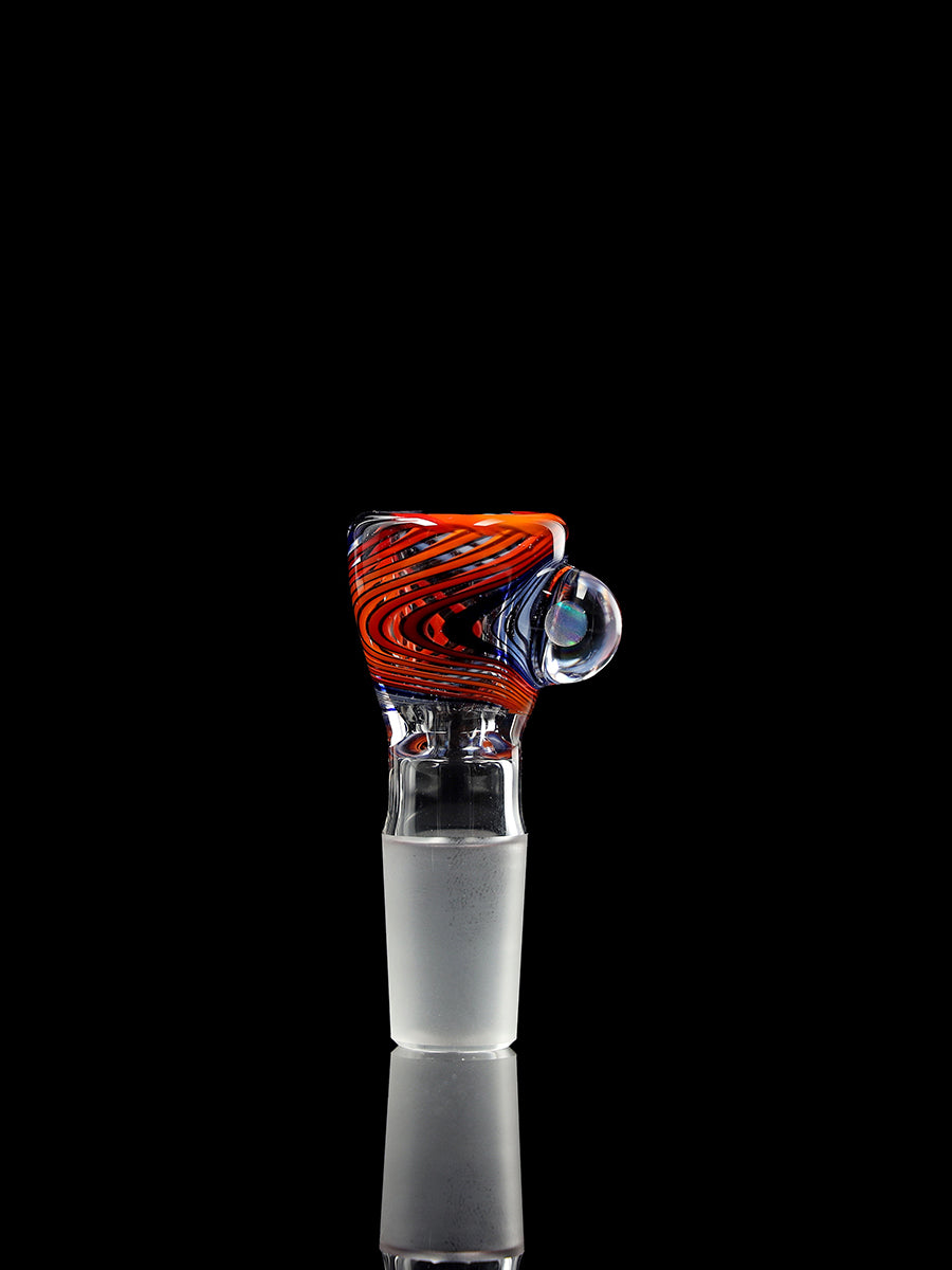 Köpfchen Ehle x mah: "Reticello Rainbow" + Holzständer