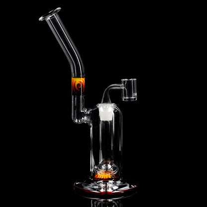 Piattaforma petrolifera arancione flash