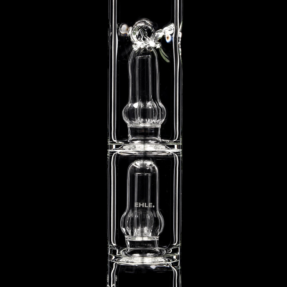Doppelpercolatorbong mit Rundfuss 45cm - NS 18 - Outline (seitlich) - (Ansicht 2) | EHLE.