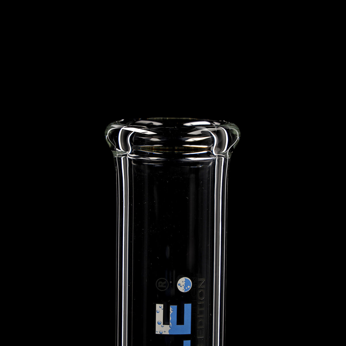 Rundfuss-Bong 5mm mit Eis - 37cm (NS 14)