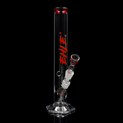 Red Series Bong #2 500ml, NS 18; Bocchino: tinta unita rosso; Logo: logo speciale rosso-verde
