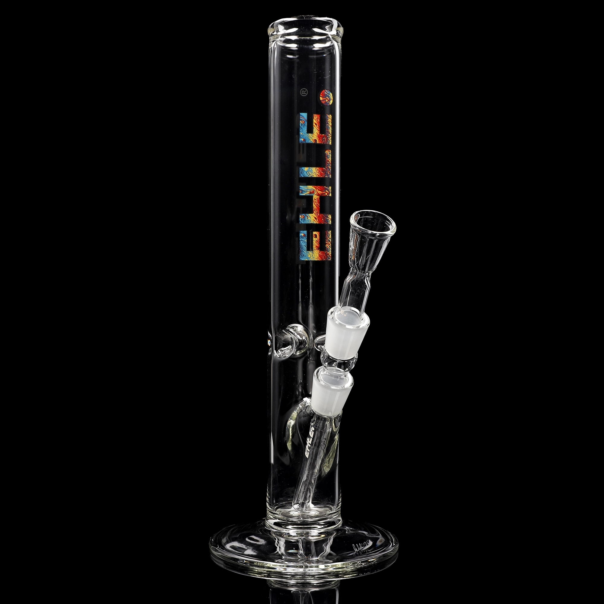 Rundfuss-Bong 3.5mm (Eis) - NS 18 -