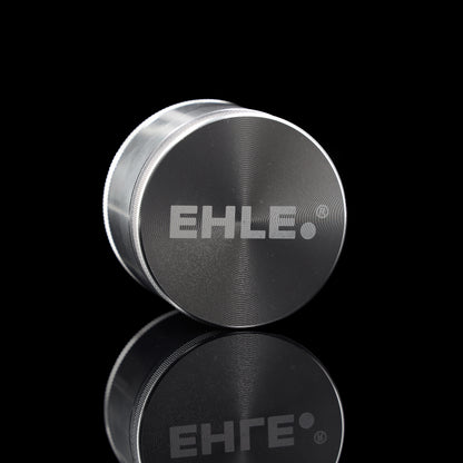 EHLE. Aluminium Grinder 75mm Silber - 4-teilig mit Pollensieb