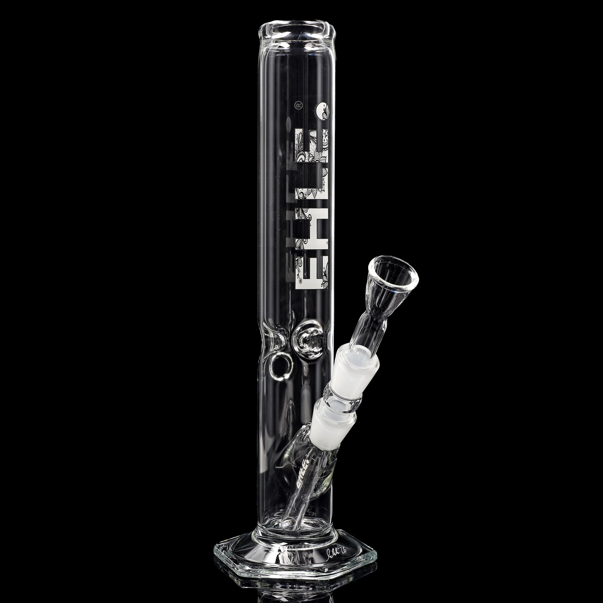 Zylinderbong 500 ml mit Eiskerben (NS 18)