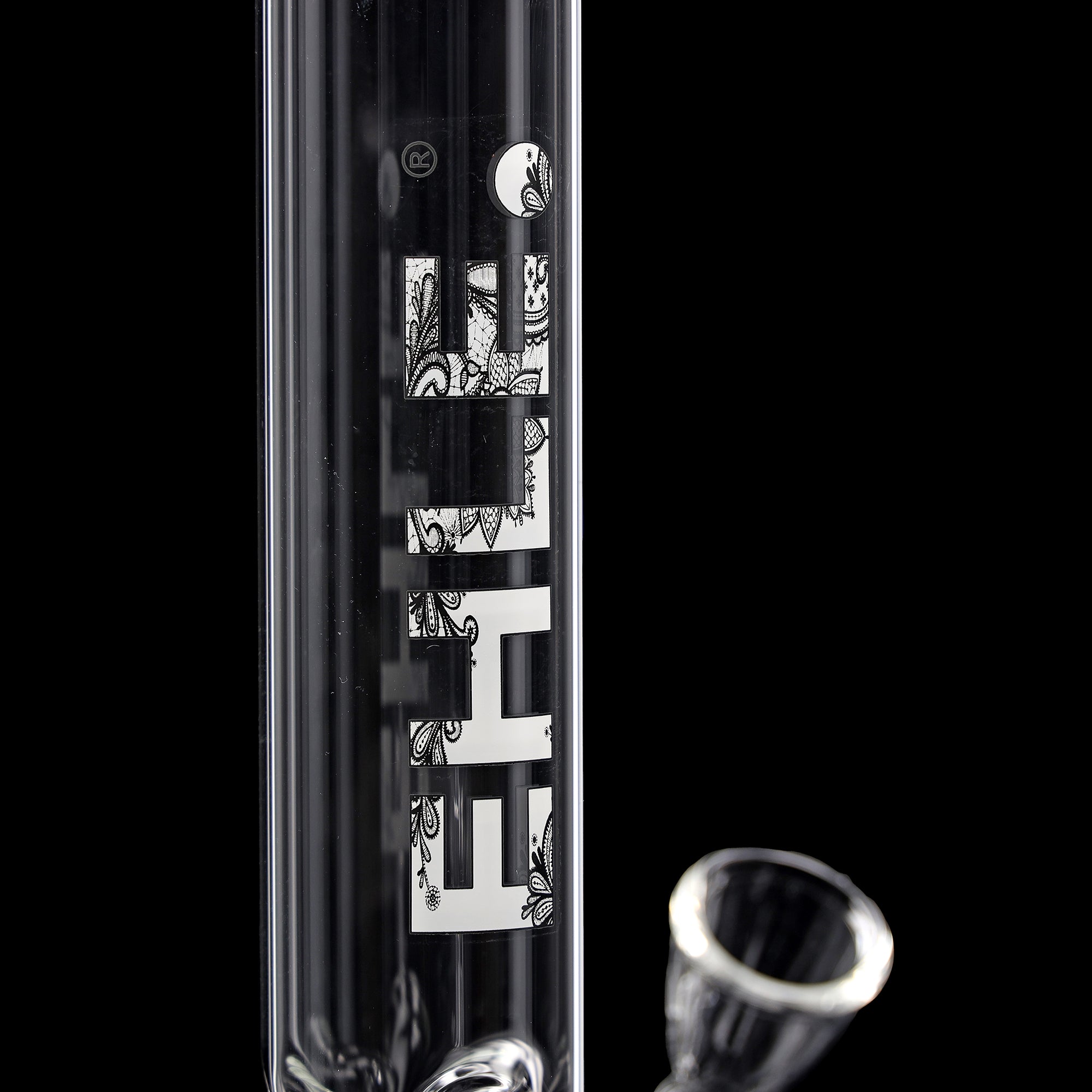 Zylinderbong 500 ml mit Eiskerben (NS 18)