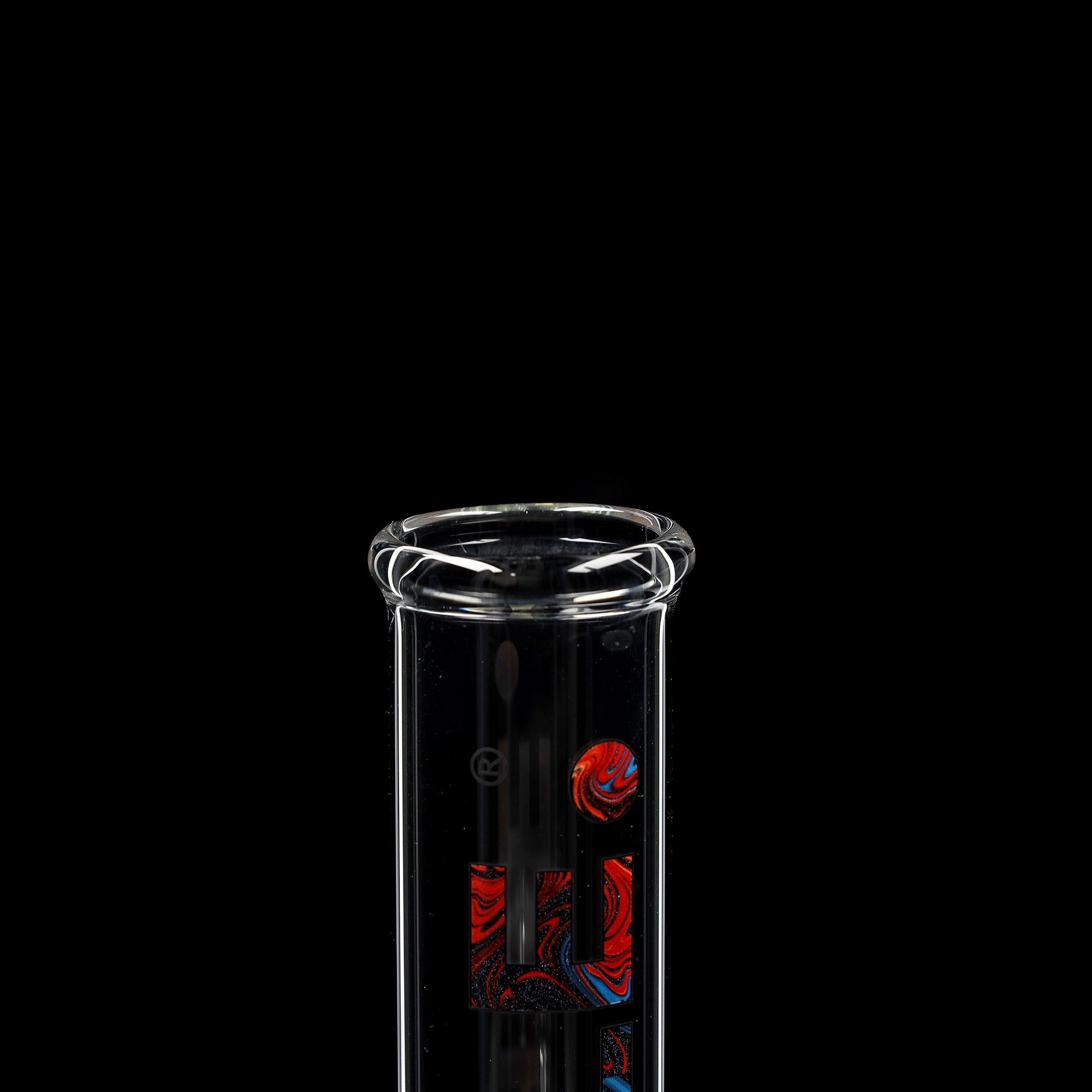Zylinderbong 250 ml mit Eiskerben - Kugel (NS 14)