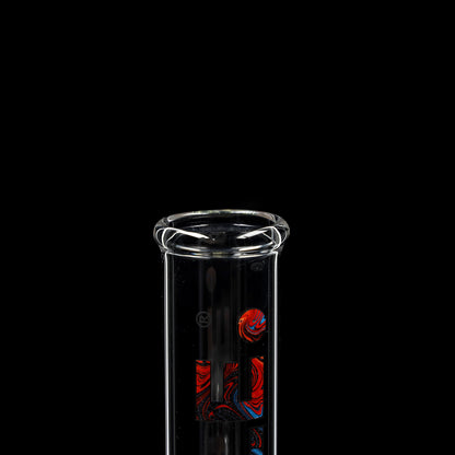 Zylinderbong 250 ml mit Eiskerben - Kugel (NS 14)