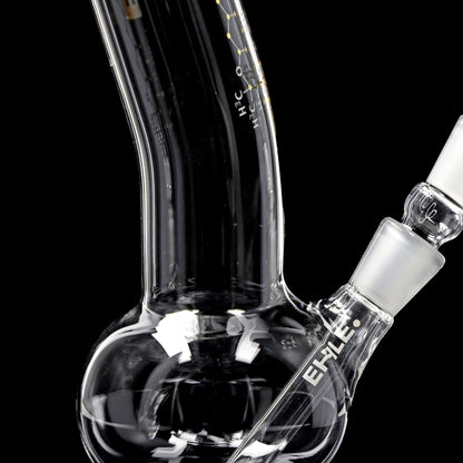 Zylinderbong 250 ml mit Bauch - gebogen (NS18)